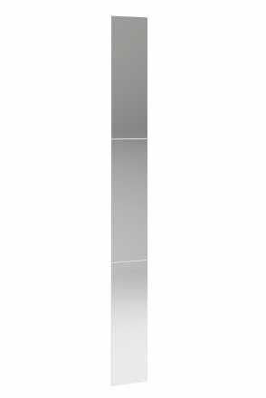 Шкаф 3-х дверный с зеркалом Дублин ШК-1200 крафт белый / белый