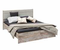 Кровать для спальни Соната 1400 дуб юкон/белый каркас