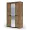 Шкаф 3х дверный Паола ШК-702 (1376х2200х532мм) дуб крафт золотой