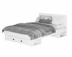 Кровать 1,6 Софт КР-16 (160х200см) белый/эмаль белая F26