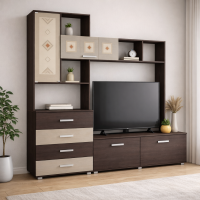 Белла центральная секция 2,0м венге / дуб атланта