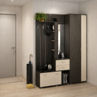 Прихожая Вояж-8 (1,6м) венге / дуб молочный