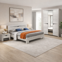 Лючия спальный гарнитур бетон пайн белый / венге