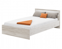 Кровать  Гармония КР 609 1,2м дуб крафт белый / дуб крафт серый