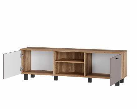 Гостиная Олива модульная 2160х1700х376мм дуб каньон/MF14 муссон софт