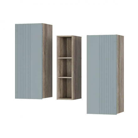 Шкаф навесной Олива ШКН-01 Дуб каньон/MF11 шарли бриз