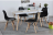 Комплект 4 стула Eames пластик черный ножки бук