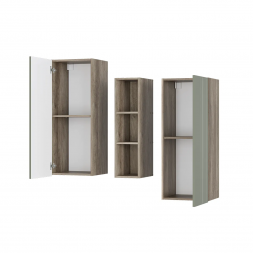 Шкаф навесной Олива ШКН-01 Дуб каньон/MF12 эвкалипт софт