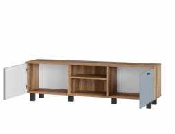 Гостиная Олива модульная 2160х1700х376мм дуб каньон/MF11 шарли бриз