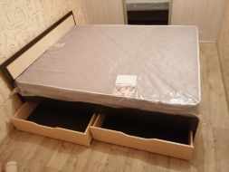 Кровать двуспальная с ящиками Гармония КР 606 120x200см венге белфорт