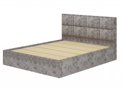 Интерьерная кровать 160х200см Линда КР-16 ткань Грей каркас