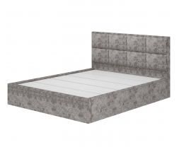 Интерьерная кровать 160х200см Линда КР-16 ткань Грей каркас