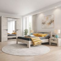 Соренто спальный модульный гарнитур лдсп дуб бонифаций