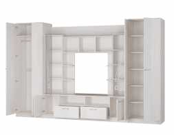 Венеция гостиная 3400х2200х532 мм лдсп ясень белый
