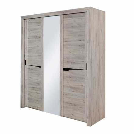 Соренто Шкаф 3 дверный с раздвижными дверями дуб бонифаций