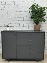Комод Легенда New (1200х450х900мм) цвет графит