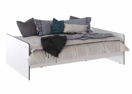 Кровать Асцелла 120х200см лдсп белый текстурный