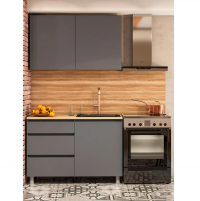 Кухонный гарнитур Денвер 1,2м графит серый/ дуб сонома