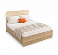 Кровать 120х200см дуб сонома темный / дуб сонома светлый