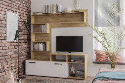 Министенка Евро 1660х1820х440мм крафт / белый
