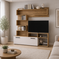 Мини-стенка Евро 1,6м крафт / белый