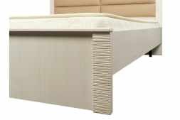 Элана кровать Бодега белая 160x200 см с ортопедическим основанием