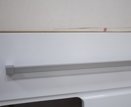 Милан шкаф-витрина ШК-17 универсальный сонома/ белый глянец