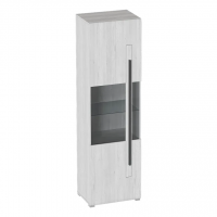 Шкаф-витрина однодверный Ницца 600х2064х400мм гостиная дуб Винтерберг