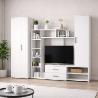 Гостиная Сидней-1 (2,4м) лдсп белый / белый