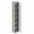 Лежер шкаф торцевой ШК-3122 (405x2300x586-358мм) дуб серый / холст сапфировый