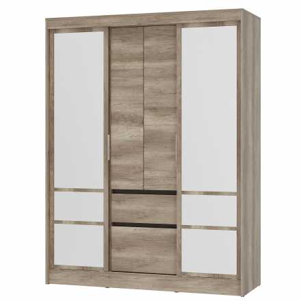 Шкаф-купе Энигма ШКК-06 (1600х2100х582мм) дуб каньон, венге / дуб каньон