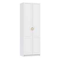 Шкаф 2х дверный для платья Орион 0,8м (h2,4м) белый