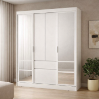 Симпл шкаф-купе ШКК-06 (1,6м) лдсп белый