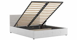 Интерьерная кровать Синди Марика 485 к/з (серый) 1400х2000 мм