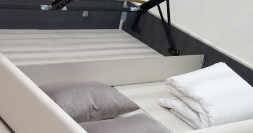 Интерьерная кровать Синди Марика 485 к/з (серый) 1400х2000 мм