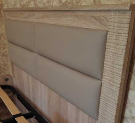 Кровать Элана дуб сонома 120x200 с ортопедическим основанием