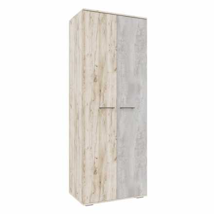 Шкаф Бостон ШК-800 - дуб крафт серый / бетонный камень