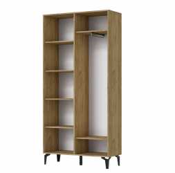 Прихожая Милан шкаф универсальный 984х2100х366мм лдсп Дуб Крафт Золотой / Кашемир