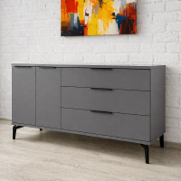 Комод Грейс 1,4м цвет графит