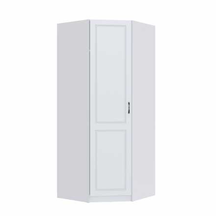 Шкаф угловой Апполия 900x2200x900 белый / белый дуб
