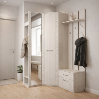 Элана прихожая вариант угловой бодега белая